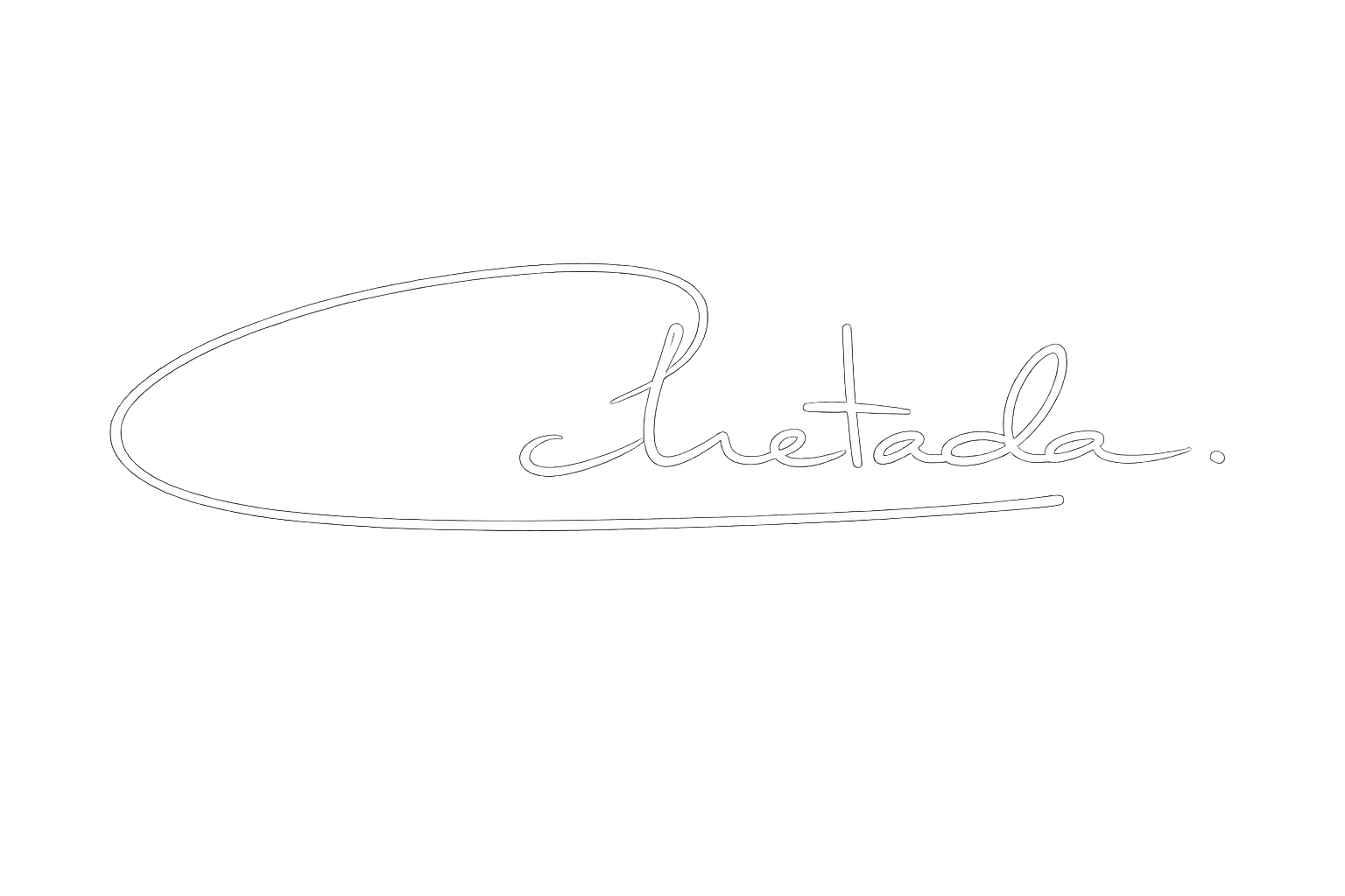 Handwritten CHETADA signature representing the studio's creative direction.